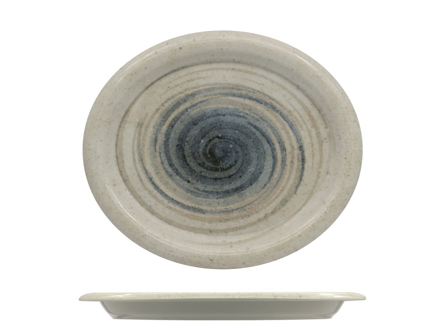 Piatto Ovale 34 cm Giotto Around - Saturnia