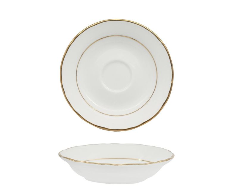 Piattino Tazza Caffè 12 cm Diana Gold - Feng