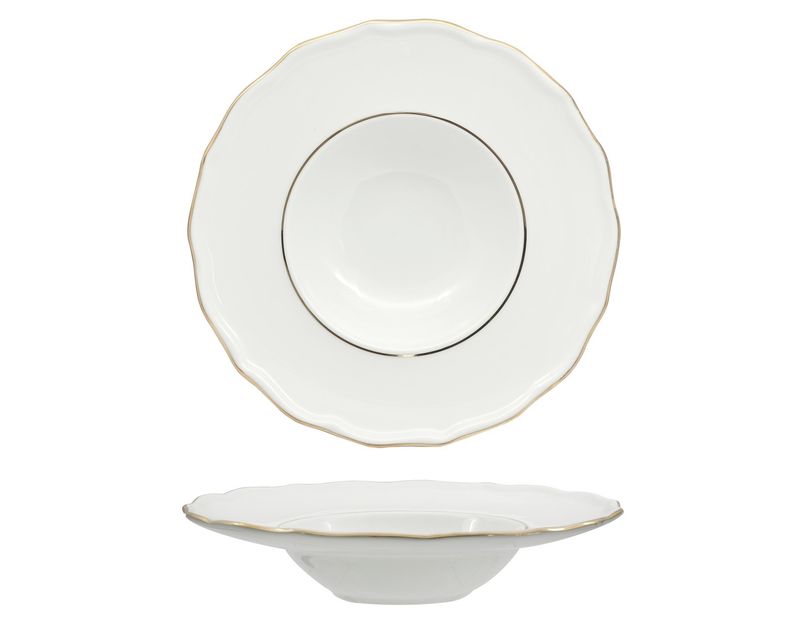 Piatto Pasta Bowl 28 cm Diana Gold - Feng