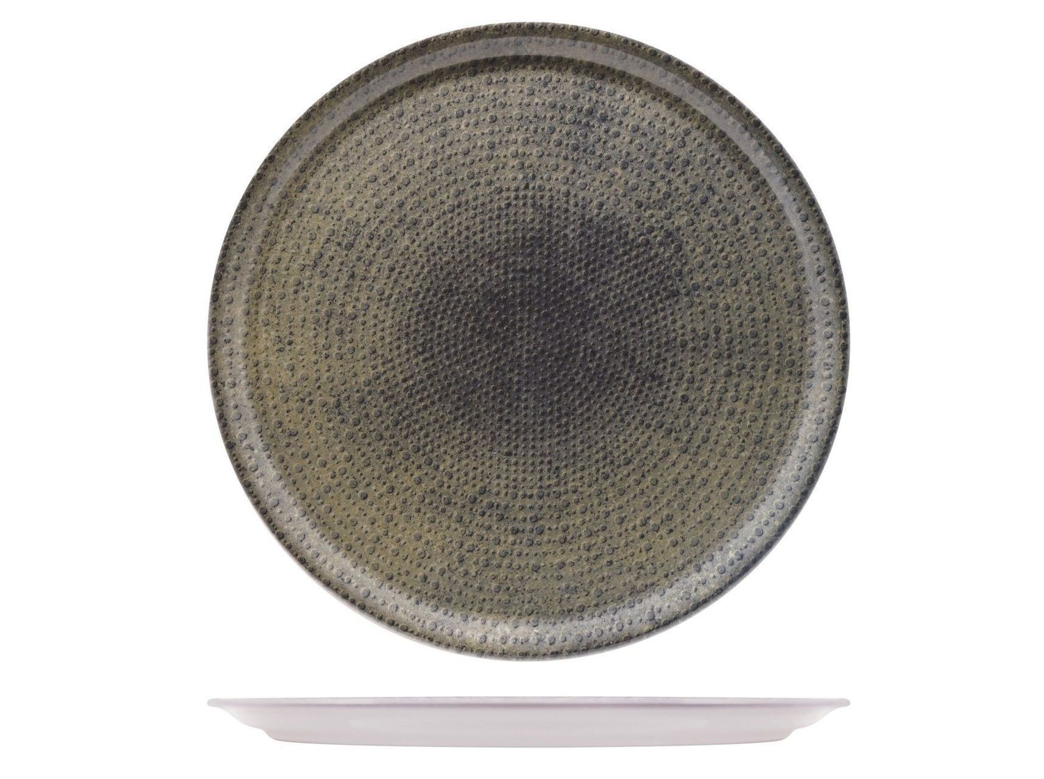 Piatto Pizza 33 cm Nail Brown - Saturnia
