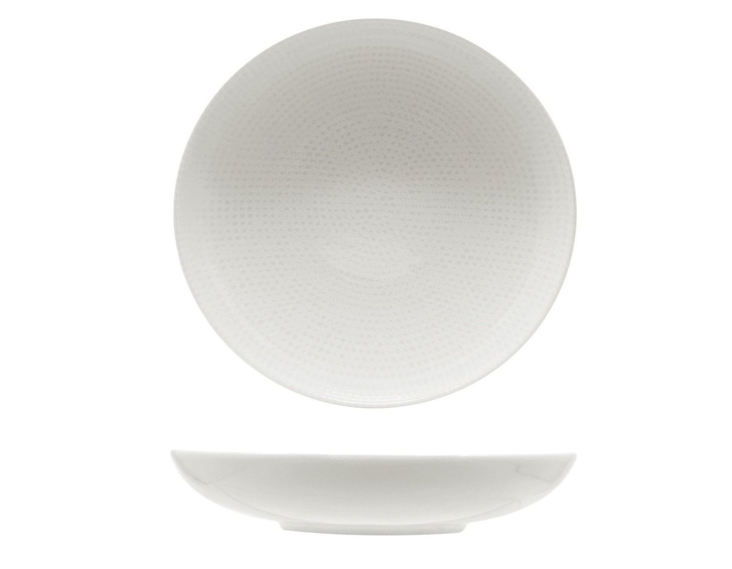 Piatto Fondo 22 cm Nail Bianco - Saturnia