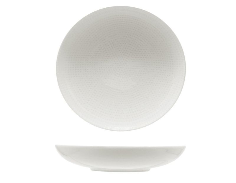 Piatto Fondo 22 cm Nail Bianco - Saturnia