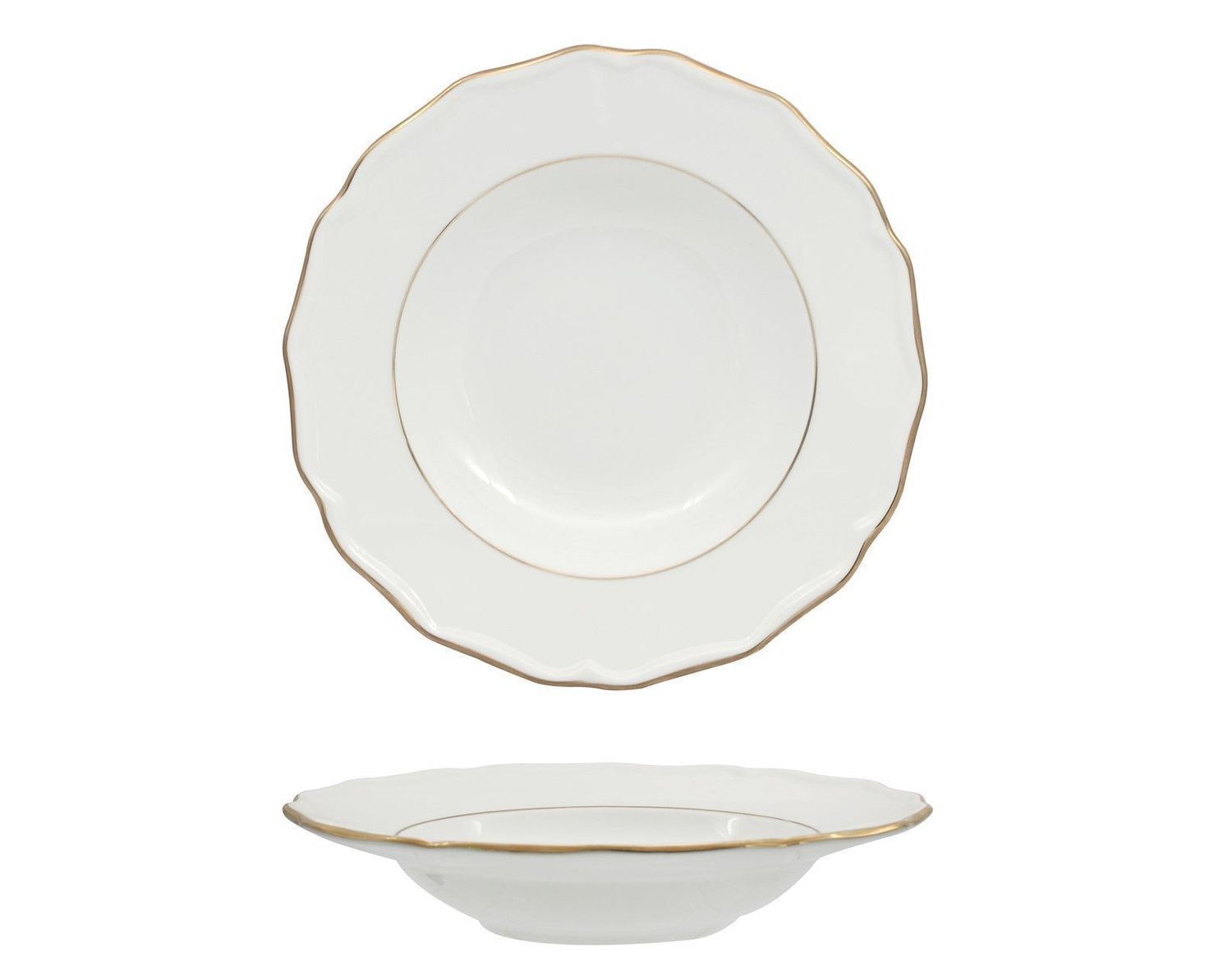 Piatto Fondo 23 cm Diana Gold - Feng