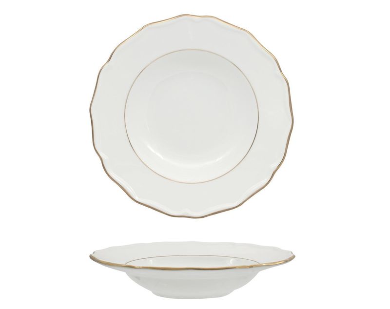 Piatto Fondo 23 cm Diana Gold - Feng