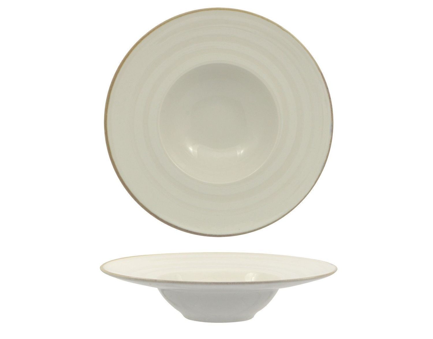 Pasta Bowl 27,5 cm Vortex Bianco - Saturnia
