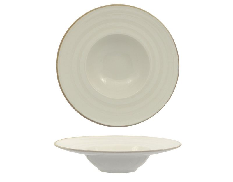 Pasta Bowl 27,5 cm Vortex Bianco - Saturnia