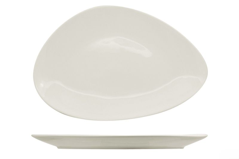 Piatto Triangolare 37 cm Island Avorio - Ariane