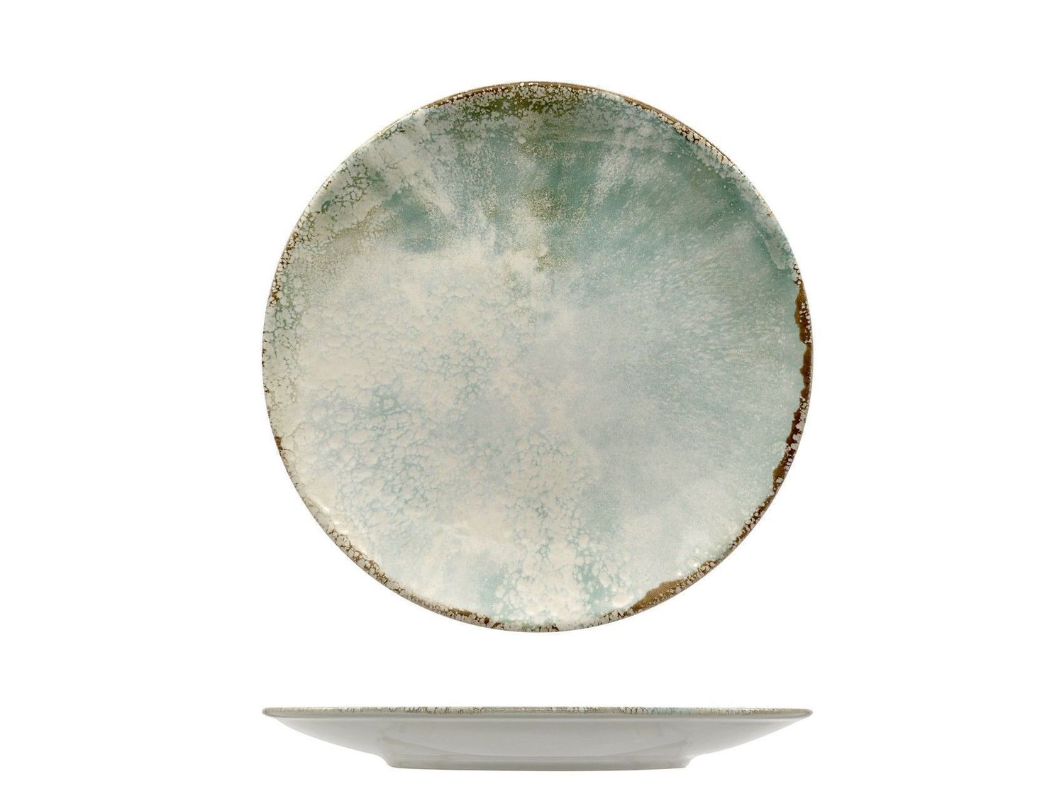 Piatto Piano Coupe 21 cm Matcha - Mesa Ceramics