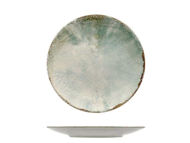 Piatto Piano Coupe 21 cm Matcha - Mesa Ceramics