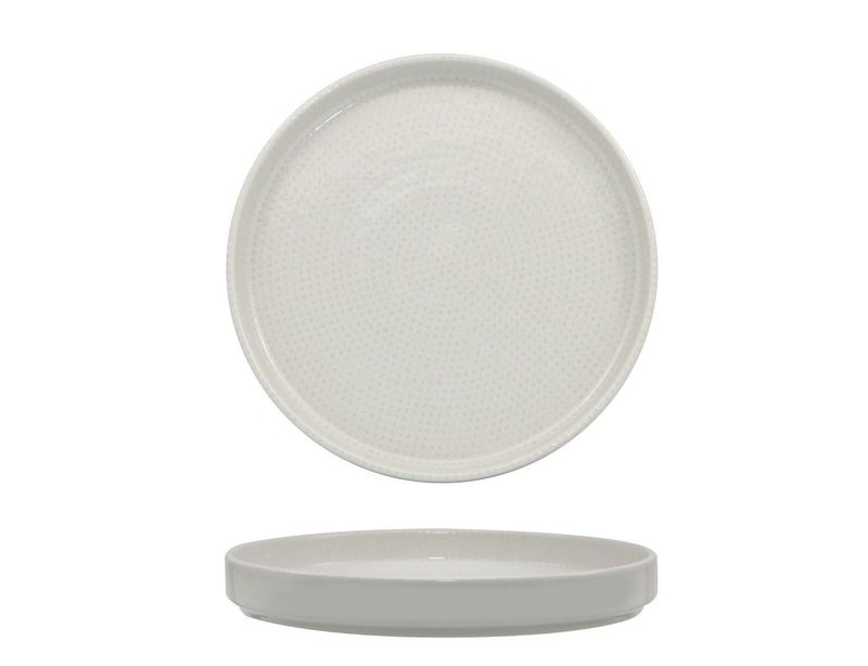 Piatto Piano Nordic 28 cm Nail Bianco - Saturnia