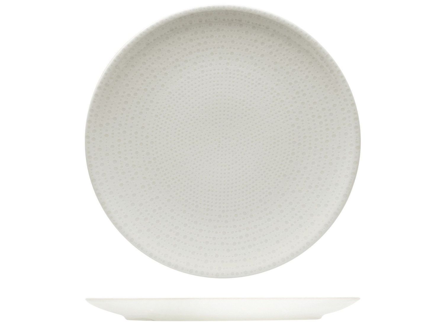 Piatto Piano 28 cm Nail Bianco - Saturnia
