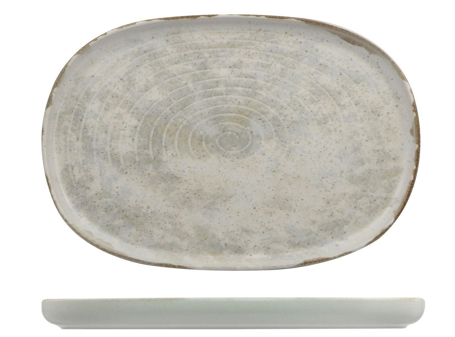 Vassoio Ovale 33 x 23 cm Monolite - Mesa Ceramics