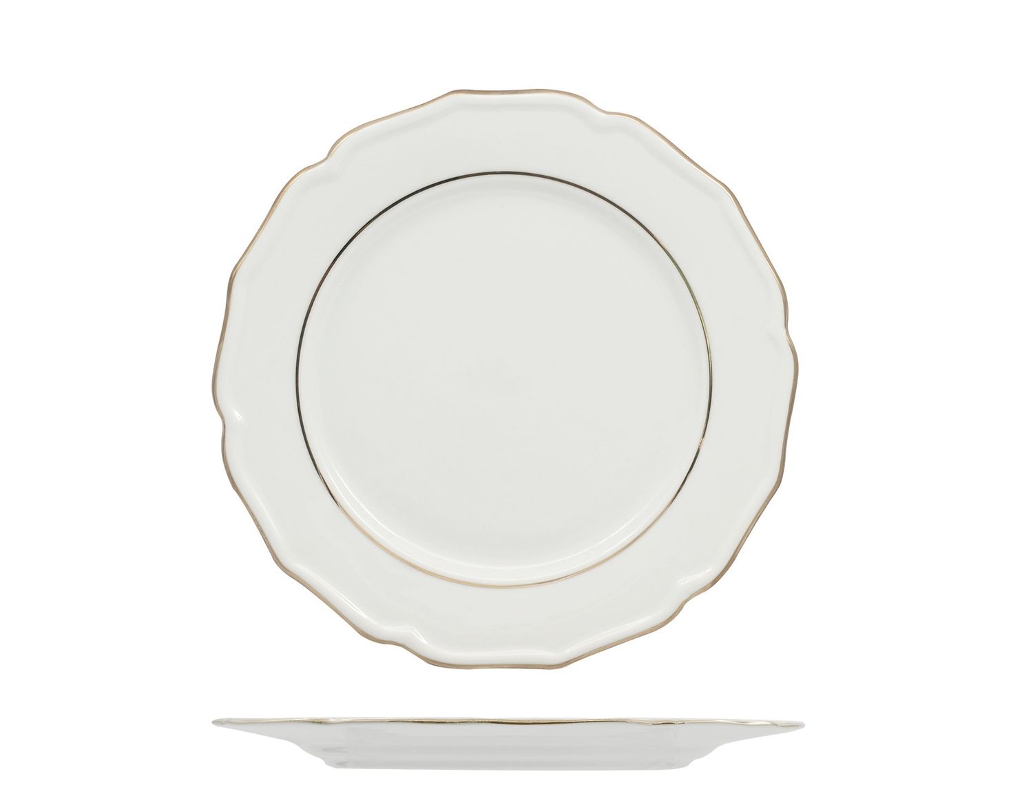 Piatto Piano 32,5 cm Diana Gold - Feng