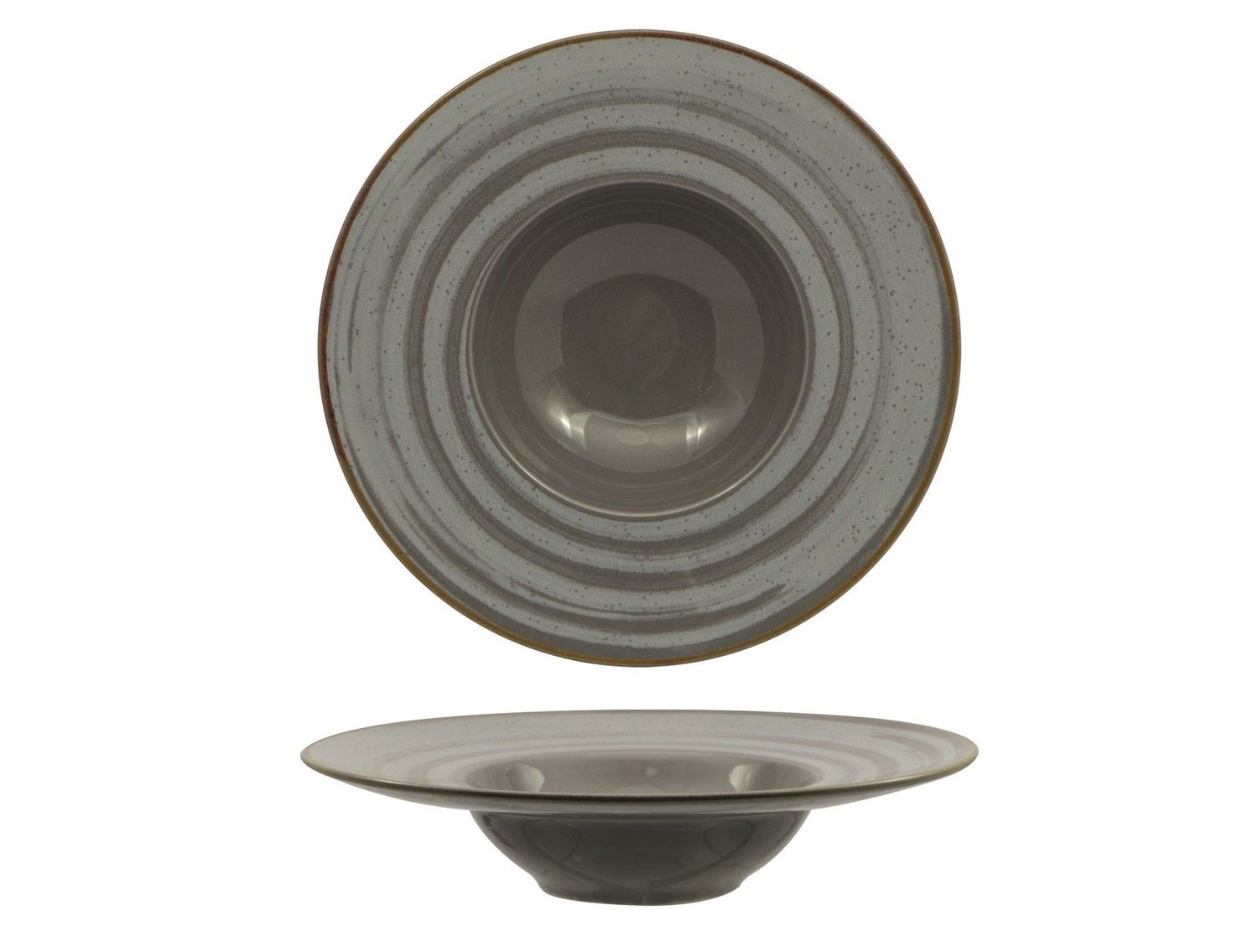 Pasta Bowl 27,5 cm Vortex Grigio - Saturnia