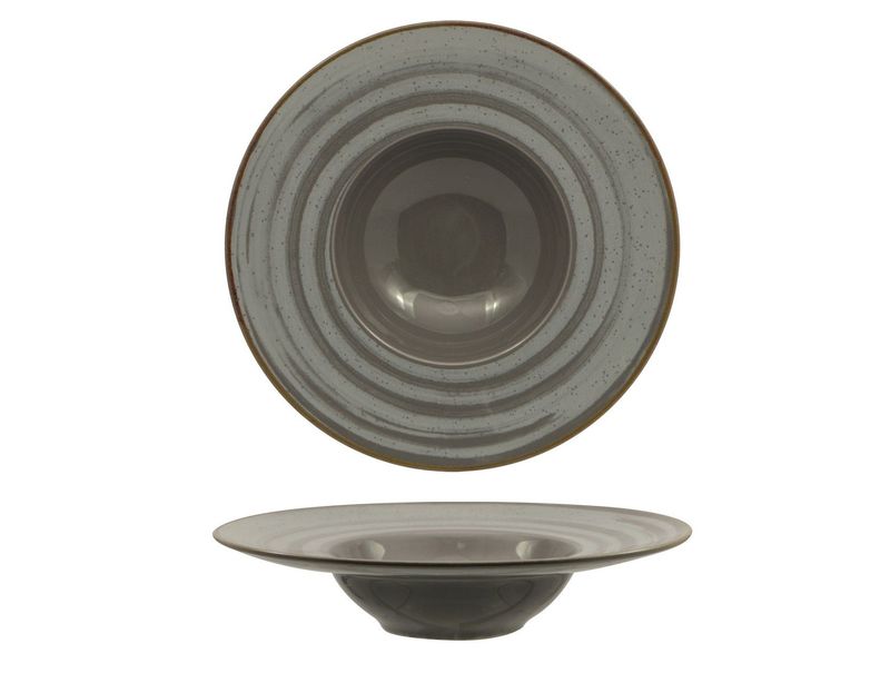 Pasta Bowl 27,5 cm Vortex Grigio - Saturnia