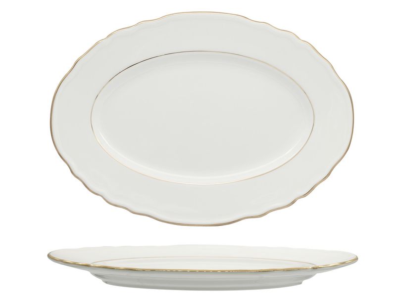 Vassoio Ovale 36 cm Diana Gold - Feng