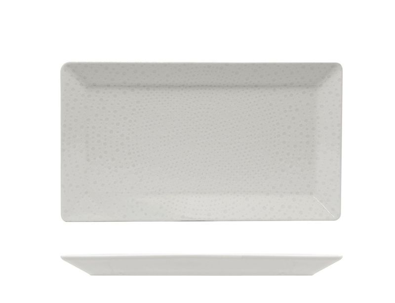 Piatto Rettangolare 29 x 17,5 cm Nail Bianco - Saturnia
