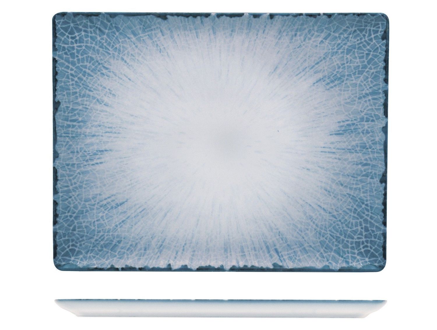 Piatto Rettangolare 31 x 24 cm Irys Blue - Lubiana