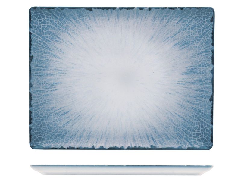 Piatto Rettangolare 31 x 24 cm Irys Blue - Lubiana