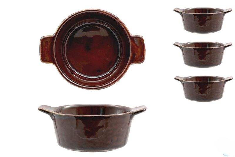 Mini Casseruole Tonde Marroni 3 Pezzi 13 cm Justcolor - Lioness