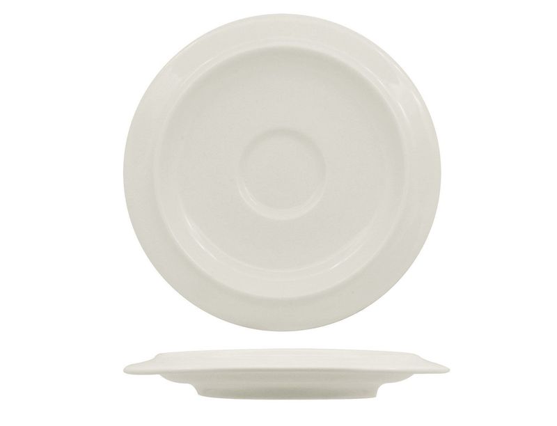 Piatto per Tazza Caffè 12 cm Kama Avorio - Ariane