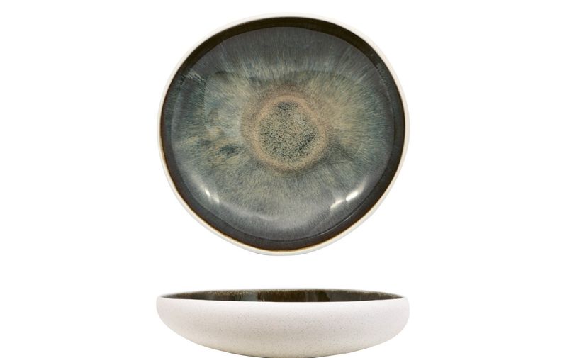 Piatto Fondo 19,8 cm New Genesys Blu - Feng