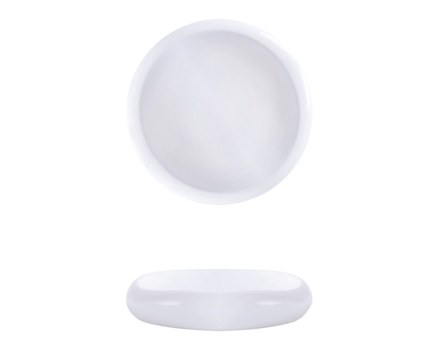 Piatto Alto Tondo 12 cm Matheria White - Lioness