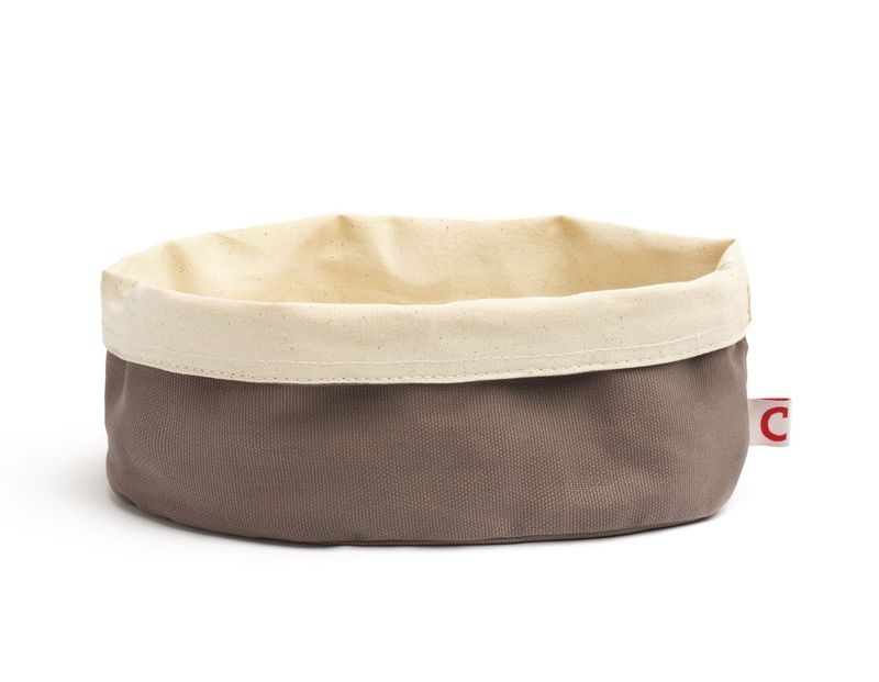 Porta Pane Ovale Grigio 20 x 15 x 12 cm - Comas