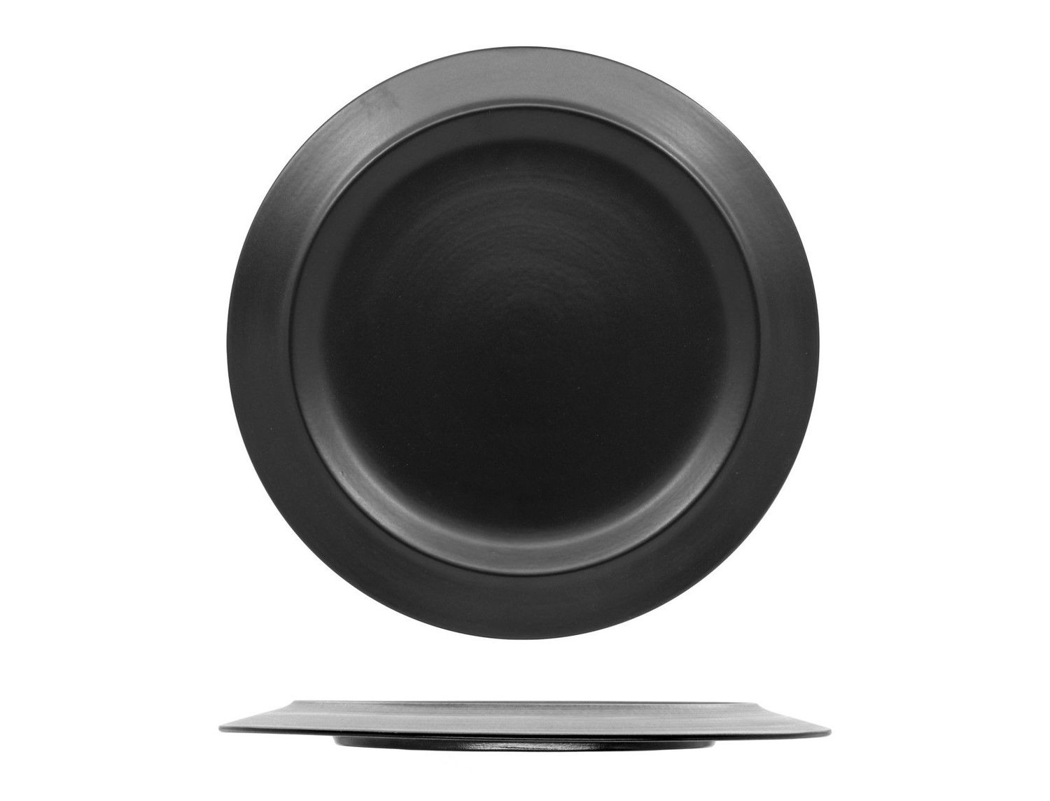 Piatto Piano 31 cm Kama Nero - Ariane
