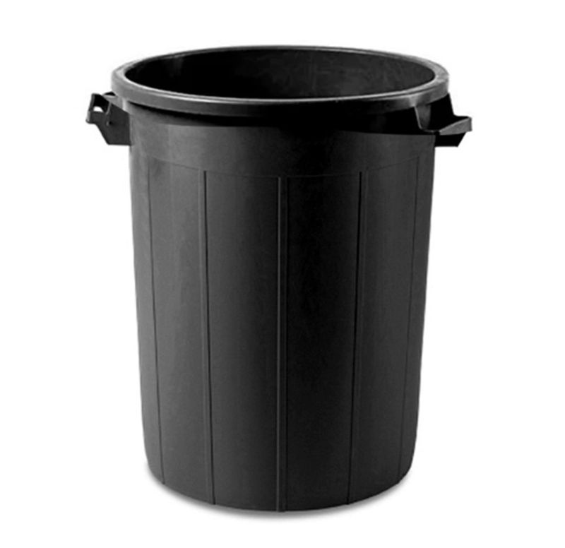 Bidone Porta Immondizia Nero 45 x 60 cm - Stefanplast