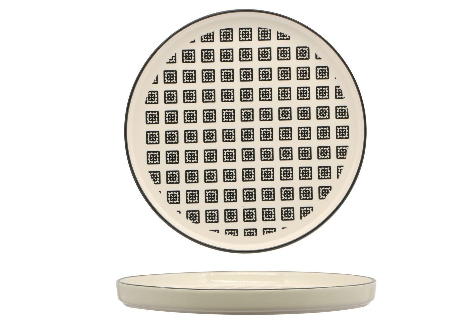 Piatto Nordic Black 27 cm Mosaik - Lioness