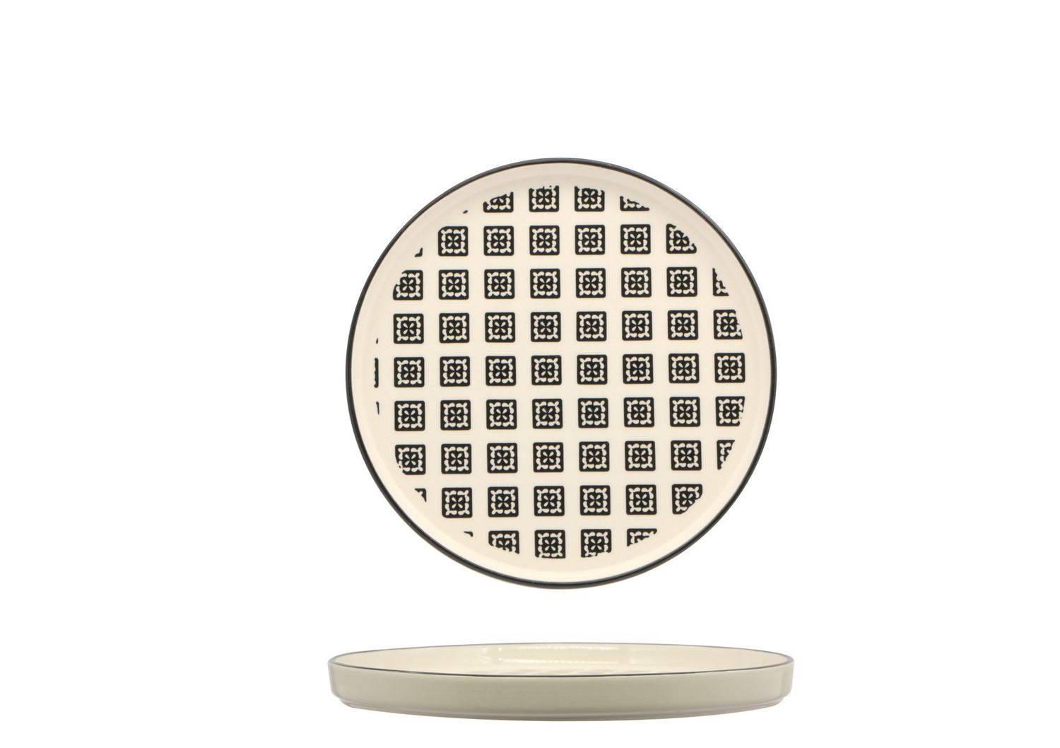 Piatto Nordic Black 21 cm Mosaik - Lioness