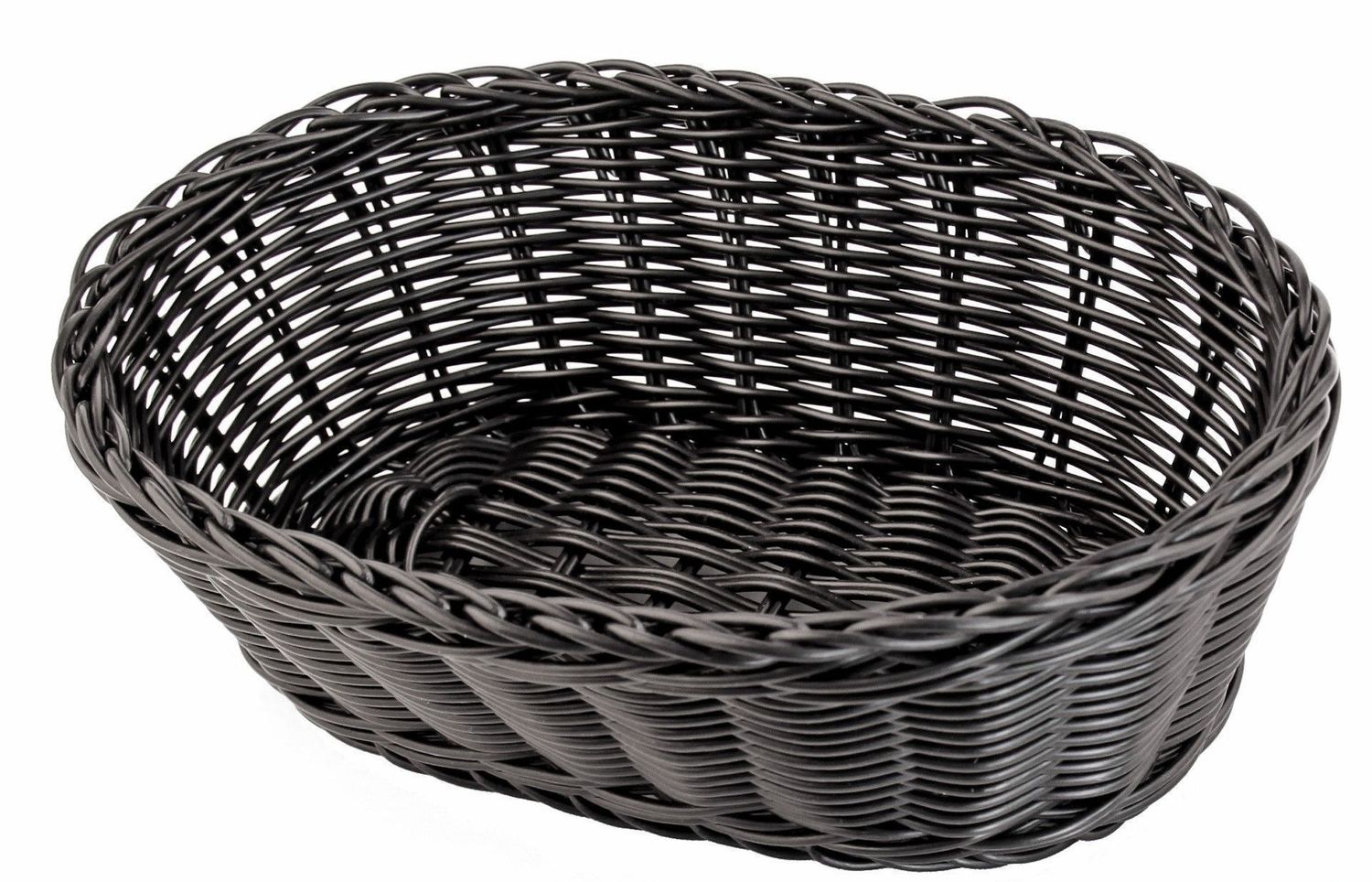 Cestino Ovale Nero Pesante 25 x 18 x 8 cm - Horeca Professional