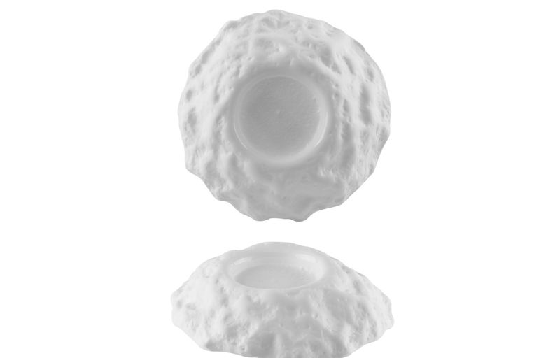 Piatto Vulcano 22 cm Bianco Kratere - Feng