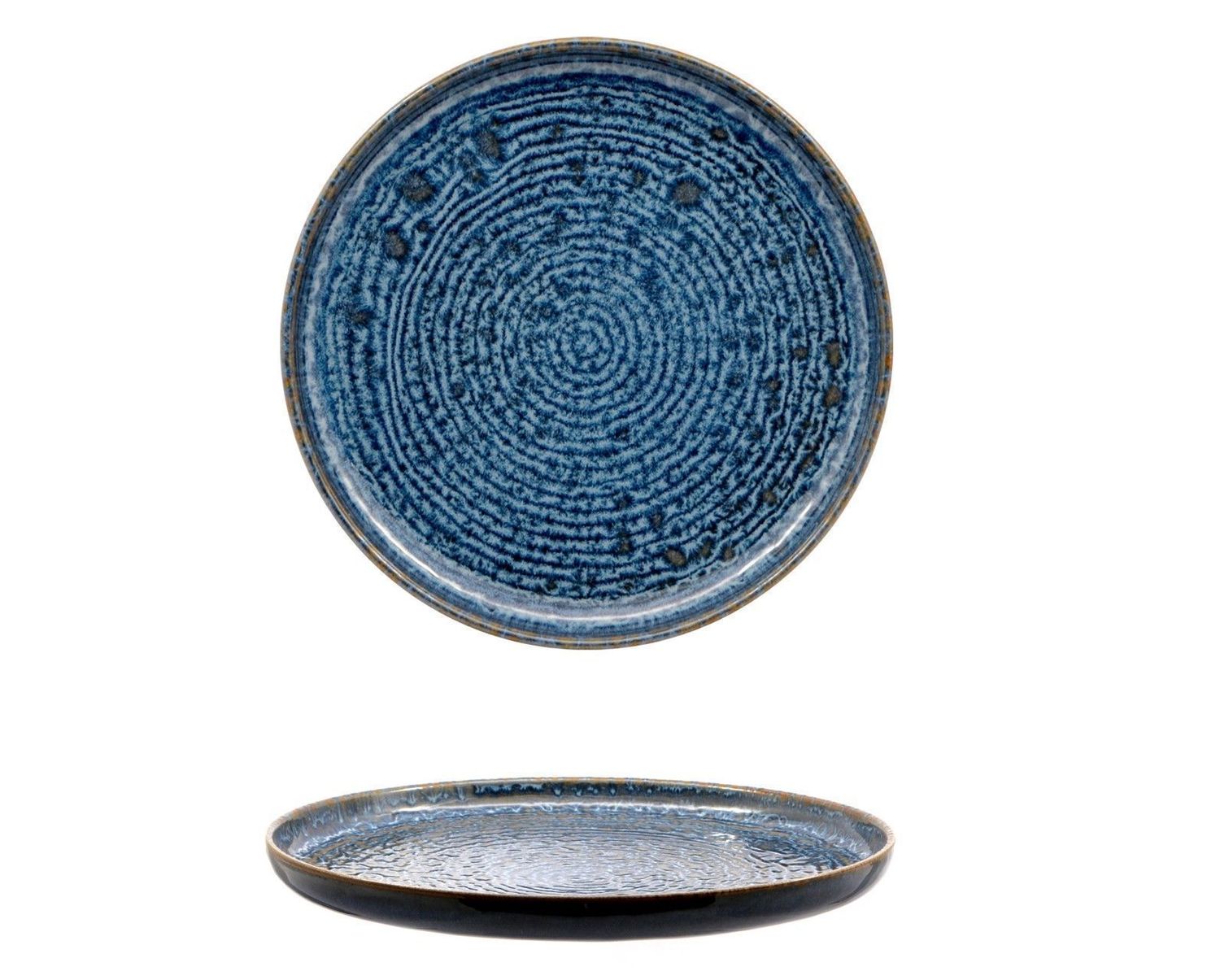 Piatto Piano Bordo Alto 17,5 cm Okeanos - Mesa Ceramics