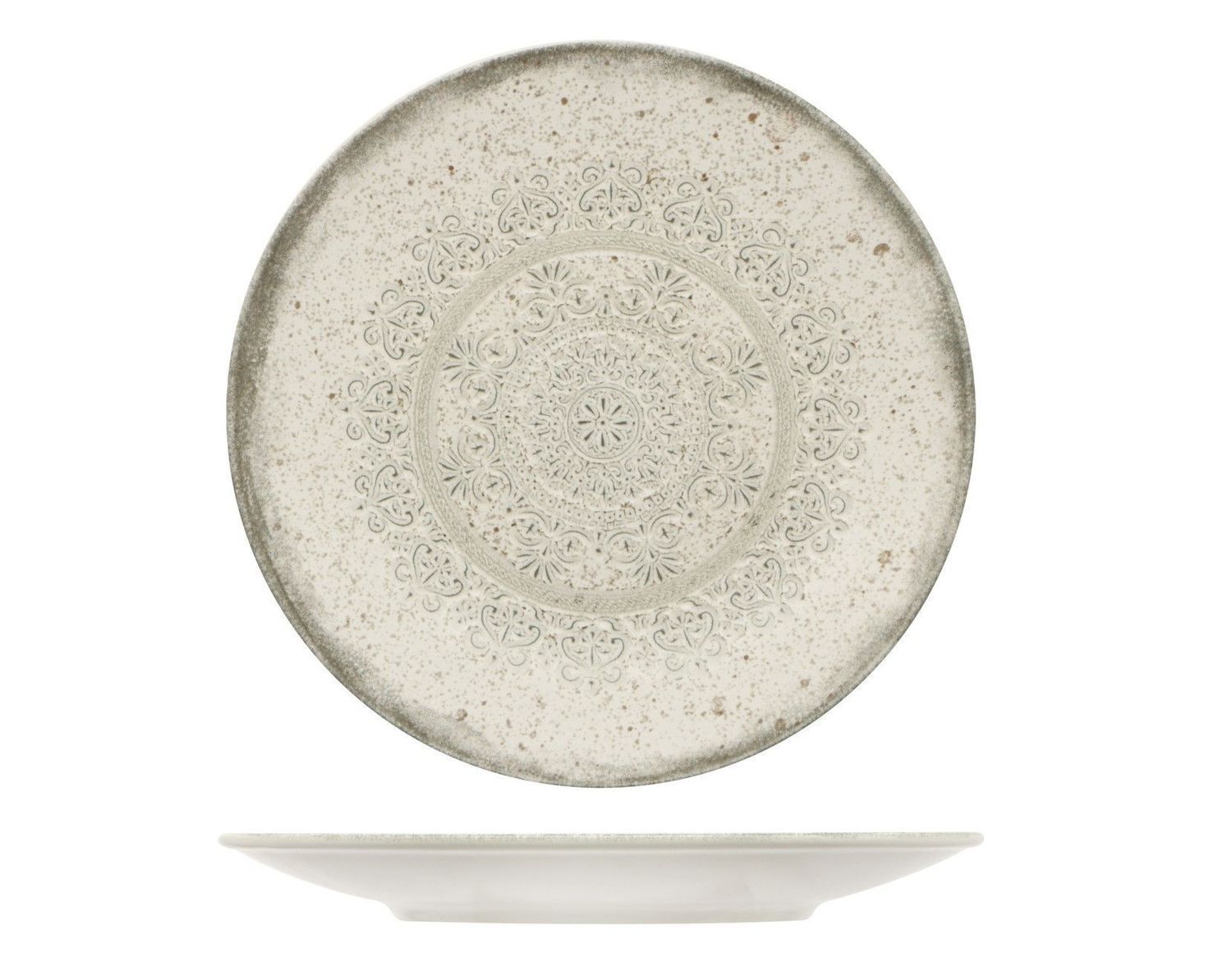 Piatto Piano Coupe 27,5 cm Lace - Mesa Ceramics