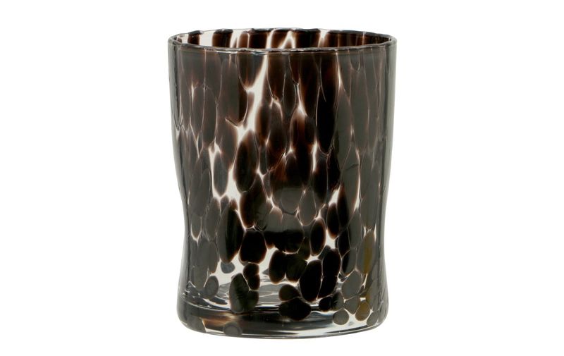 Bicchiere 33 cl Drops Nero - Vetreria Artistica