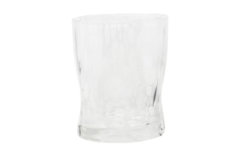 Bicchiere 33 cl Drops Bianco - Vetreria Artistica