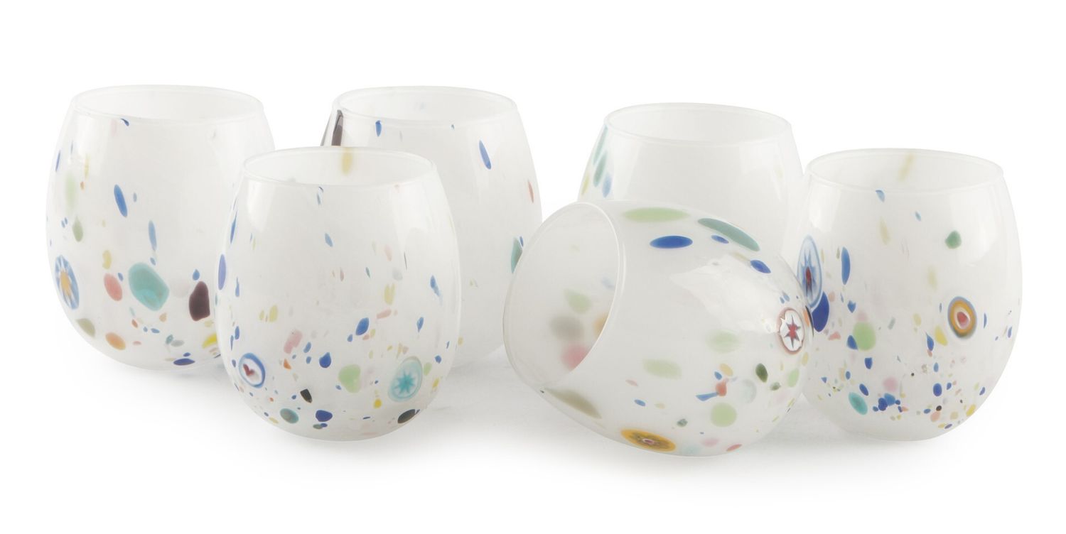 Bicchiere 35 cl Murano Bianco - Vetreria Artistica