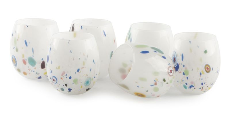 Bicchiere 35 cl Murano Bianco - Vetreria Artistica
