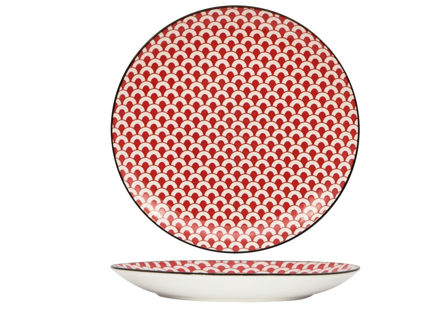 Piatto Piano Red 28,5 cm Mosaik - Lioness