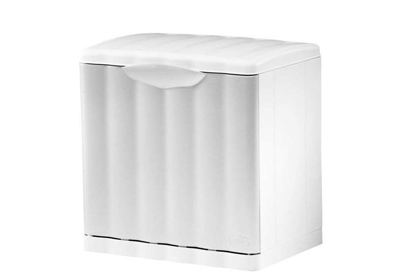 Pattumiera 40 x 30 cm Bianco Amica - Stefanplast