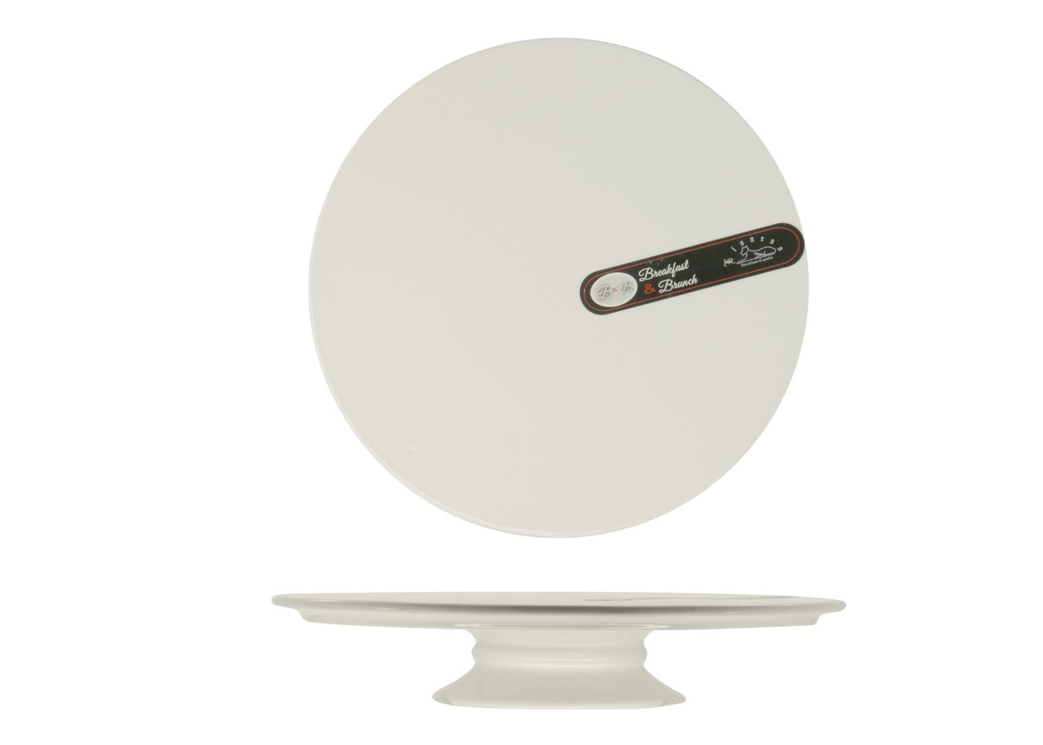 Alzata Torta Tonda 29,7 x 5,7 cm B&amp;B Breakfast &amp; Brunch - Lioness