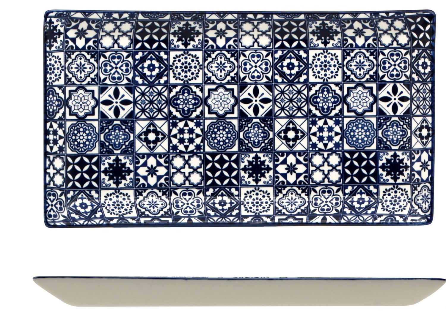 Piatto Rettangolare 28,5 x 16 cm Sintra Blue - Lioness