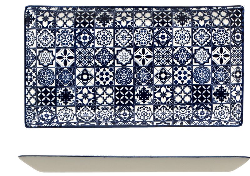 Piatto Rettangolare 28,5 x 16 cm Sintra Blue - Lioness