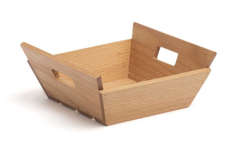 Mini Cesta Quadrata con Manici 17 x 17 x 7 cm - Comas