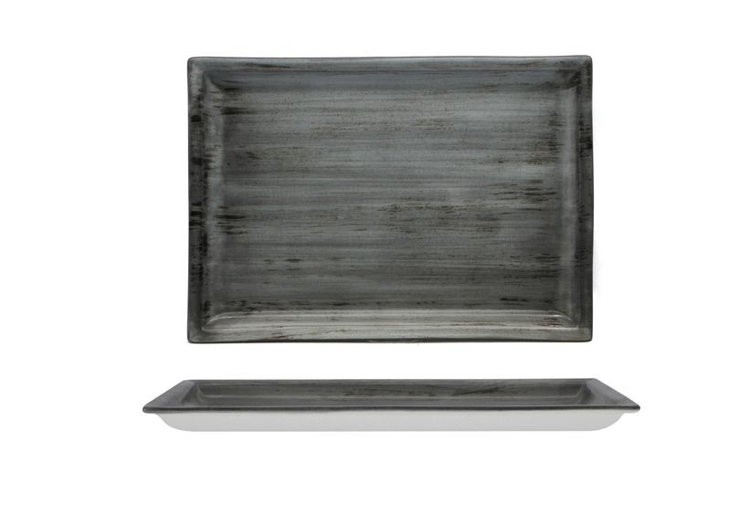 Piatto Rettangolare 31 x 22 cm Justcolor Grey - Lioness