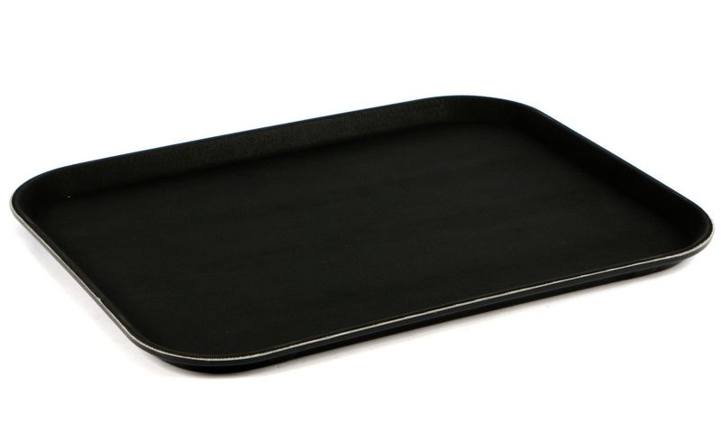 Vassoio Antiscivolo 35,5 x 25 cm Nero - Ilsa