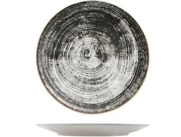 Piatto Piano 26 cm Black Round - Saturnia