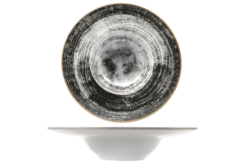 Pasta Bowl 27,5 cm Black Round - Saturnia